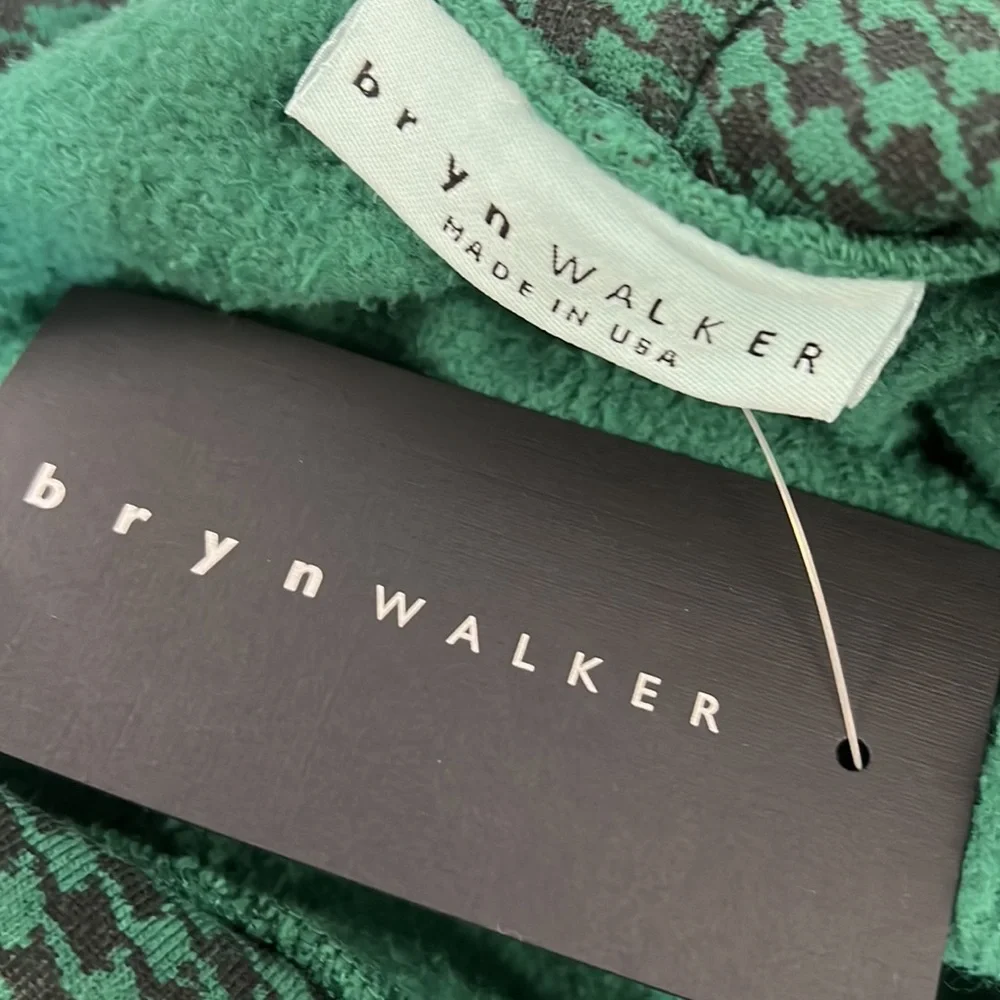 NWT $184 Bryn Walker Houndstooth Inlet Cowl Neck Tunic Multiple Sizes - Picture 7 of 10